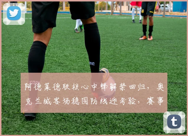 阿德莱德联核心中锋解禁回归,奥克兰城客场稳固防线迎考验,赛事前瞻深度解析